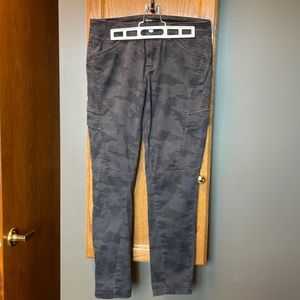 Supplies grey camo cargo pants, size 8, never worn.